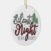 Stille Nacht Ja Juist Kerstmis Keramisch Ornament (Rechts)