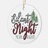 Stille Nacht Ja Juist Kerstmis Keramisch Ornament (Links)