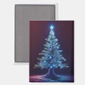 Stille Nacht Kerstboom Magneet (Voorkant / Achterkant)