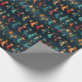 Stille Nacht Kerstkousen Cadeaupapier (Hoek)