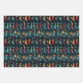 Stille Nacht Kerstkousen Inpakpapier Vel (Voorkant 3)