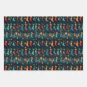 Stille Nacht Kerstkousen Inpakpapier Vel (Voorkant 2)