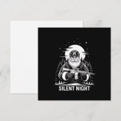 Stille Nacht Kerstman Kerst Militaire Veteraan  Feestdagenkaart (Voorkant / Achterkant)