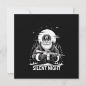Stille Nacht Kerstman Militaire Veteraan Feestdagenkaart (Voorkant)