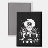 Stille Nacht Kerstman Militaire Veteraan Magneet (Voorkant / Achterkant)