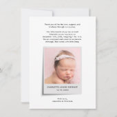 Stille nacht Kerstmis foto geboorte aankondiging (Achterkant)