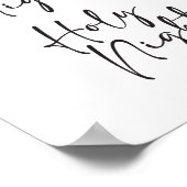 Stille nacht Kerstmis Poster (Hoek)