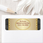 Stille nacht Kerstmis retour adres label (Insitu)