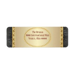 Stille nacht Kerstmis retour adres label