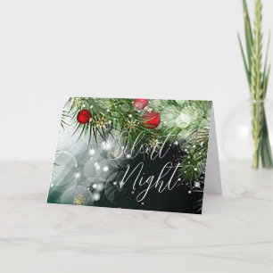 Stille Nacht Kerstmis Wenskaart Feestdagen Kaart