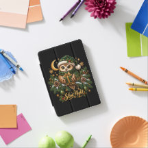 Stille Nacht Kerstuil iPad Smart Hoes