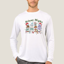Stille Nacht Kerstverpleegster, Feestelijke Gezond Tri-Blend Shirt