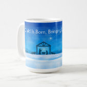 Stille Nacht Kribbe Scene Mok  (Voorkant links)