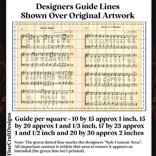 Stille Nacht & Manager Bladmuziek DU9 Decoupage Tissuepapier