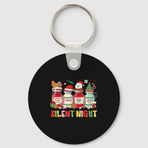 Stille Nacht Medische Kersthumor Voor Verpleegkund Sleutelhanger