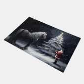 Stille Nacht - Mooi Paard en Kerstmis Deurmat (Schuin)