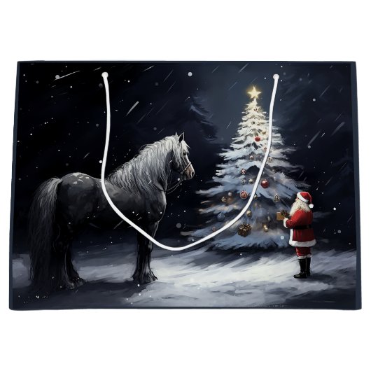Stille Nacht - Mooi Paard en Kerstmis Groot Cadeauzakje (Voorkant)
