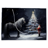 Stille Nacht - Mooi Paard en Kerstmis Groot Cadeauzakje (Achterkant)