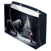 Stille Nacht - Mooi Paard en Kerstmis Groot Cadeauzakje (Achterkant Gekanteld)