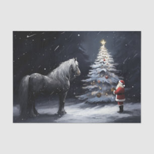 Stille Nacht - Mooi Paard en Kerstmis Tissuepapier