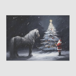 Stille Nacht - Mooi Paard en Kerstmis Tissuepapier