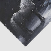 Stille Nacht - Mooi Paard en Kerstmis Tissuepapier (Detail)