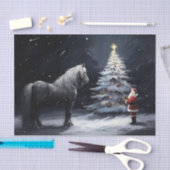 Stille Nacht - Mooi Paard en Kerstmis Tissuepapier (Craft)