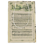 Stille Nacht Muziek Blad Gift Bag Medium Cadeauzakje (Voorkant)