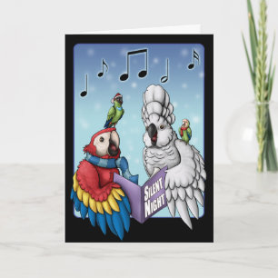 "Stille nacht?" Parrot Christmas Kaart