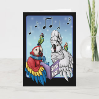 "Stille nacht?" Parrot Christmas Kaart