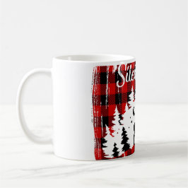 Stille nacht plaid koffiemok