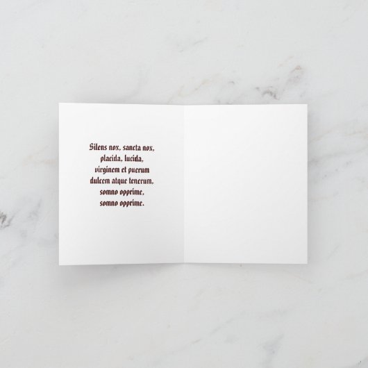 Stille Nacht - Rembrandt 1640. Feestdagen Kaart (Binnen)