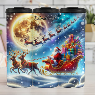 Stille Nacht, Santa's vlucht Thermosbeker