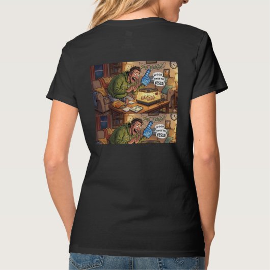 Stille Nacht van het Uitkomen T-shirt (Achterkant)