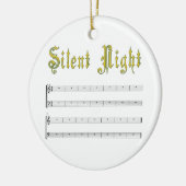 Stille nacht witte ornament (Links)