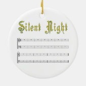 Stille nacht witte ornament (Achterkant)