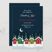 Stille Nacht Zwangerschapsaankondiging Kerstkaart (Voorkant / Achterkant)