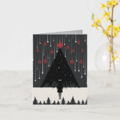 Stille nachten & winterrust: unieke vakantiewens kaart (Gele Bloem)