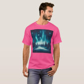 Stille Nightfall Glittering Pines Midnight's Peace T-shirt (Voorkant volledig)