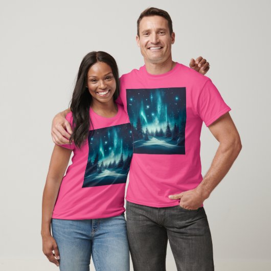 Stille Nightfall Glittering Pines Midnight's Peace T-shirt (Unisex)