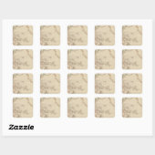 Stille Oceaan 2 Vierkante Sticker (Vel)
