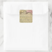 Stille Oceaan 7 Vierkante Sticker (Tas)