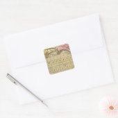 Stille Oceaan 7 Vierkante Sticker (Envelop)