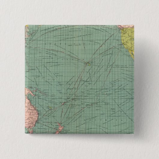 Stille Oceaan 9 Vierkante Button 5,1 Cm (Voorkant)