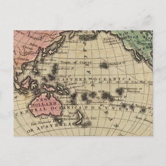 Stille Oceaan, Britse eilanden Briefkaart (Voorkant)