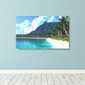 Stille Oceaan Canvas Afdruk (Insitu (Houten vloer))