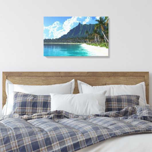 Stille Oceaan Canvas Afdruk (Insitu (Slaapkamer))