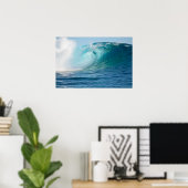 Stille Oceaan grote golf brekende poster (Thuiskantoor)