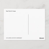 Stille Oceaan in het Monochrome Briefkaart (Achterkant)