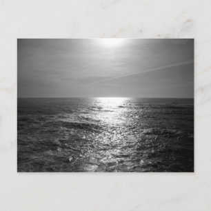 Stille Oceaan in het Monochrome Briefkaart